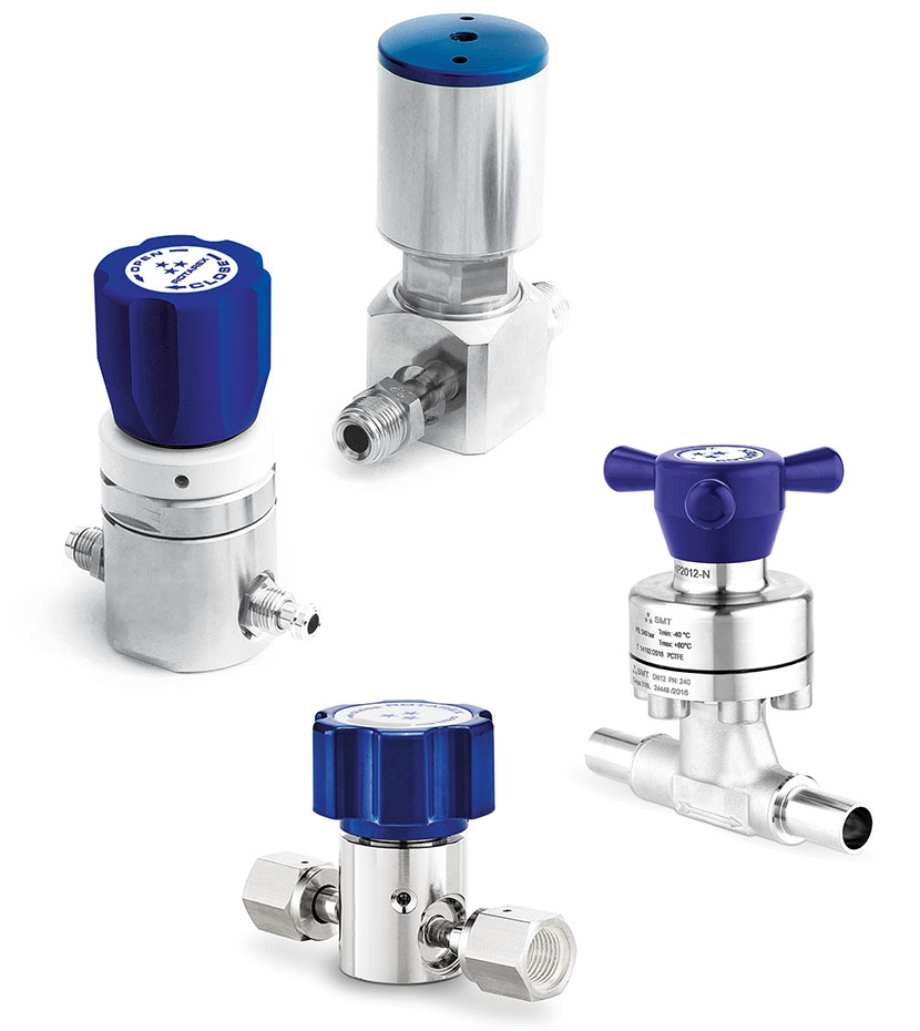 A FULL RANGE OF VALVES AND REGULATORS FOR UHP APPLICATIONS