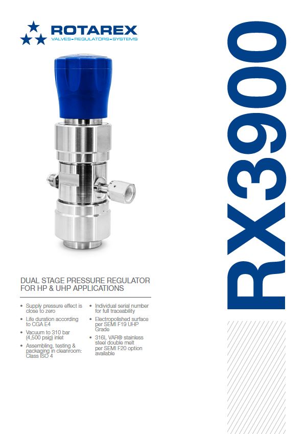 RX3900 UHP Pressure Regulator
