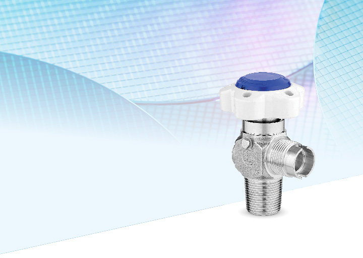 Premium gas cylinder valves for ultra high purity gases