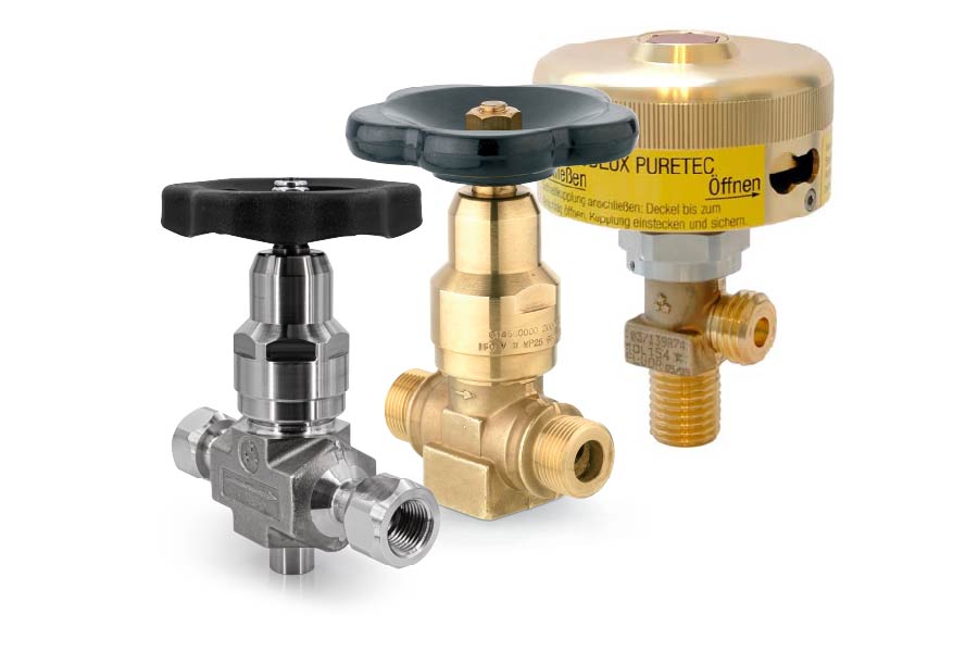 Rotarex products compatible with gas cylinder bundles