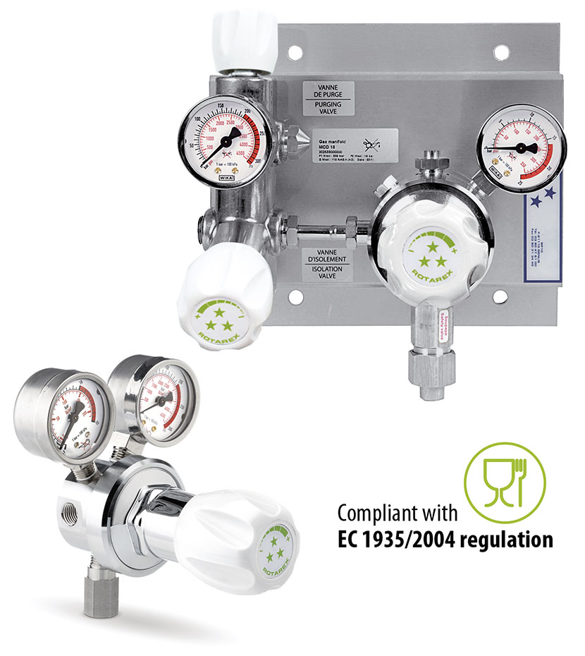 FOODLINE, A FULL RANGE OF GAS EQUIPMENT FOR FOOD PROCESSING COMPLIANT WITH THE EC 1935/2004