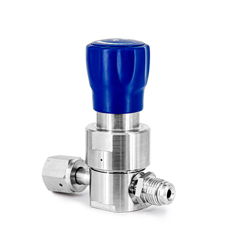 Compact single-stage diaphragm pressure regulator for HP & UHP gases - RX1000 Compact single-stage diaphragm pressure regulator for HP & UHP gases - RX1000