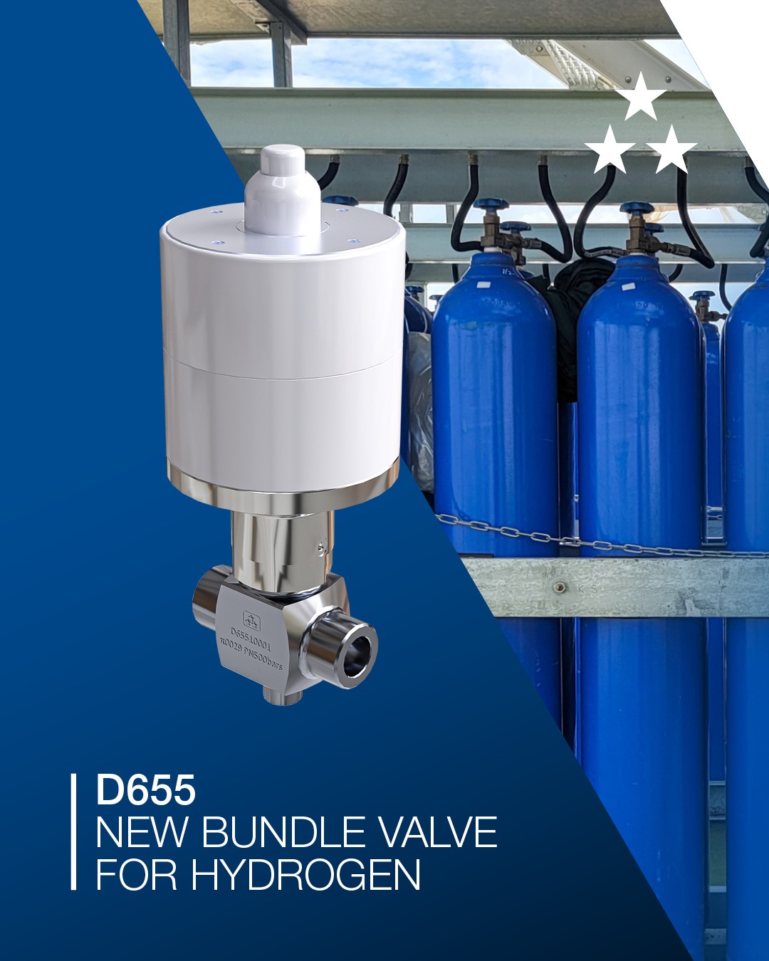 A New Pneumatic High-Pressure Hydrogen Valve - Meet the D655